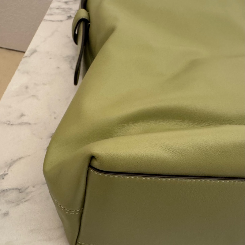 Gucci牛油果綠金馬銜釦單肩包-5