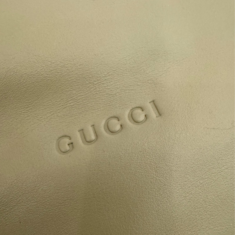 Gucci牛油果綠金馬銜釦單肩包-9