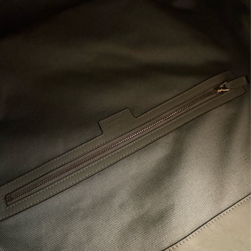 Gucci牛油果綠金馬銜釦單肩包-17