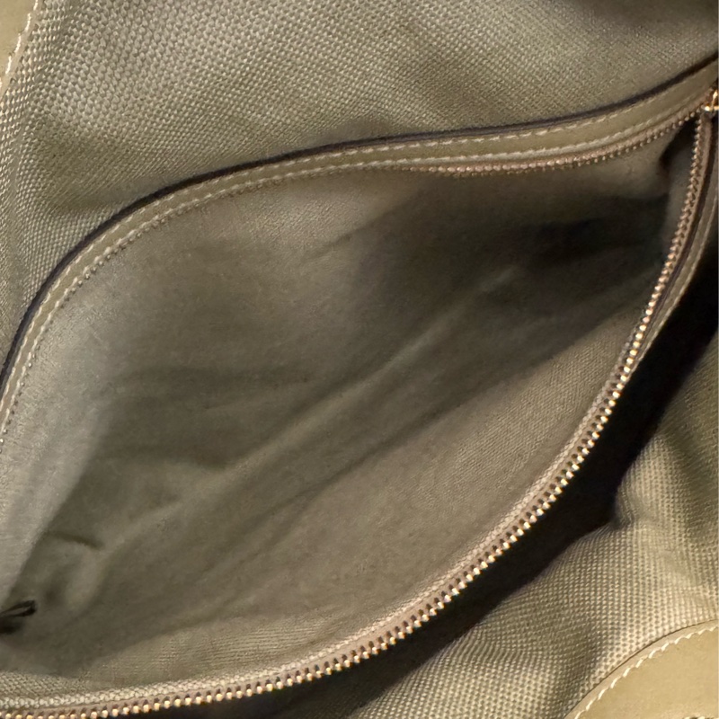 Gucci牛油果綠金馬銜釦單肩包-21