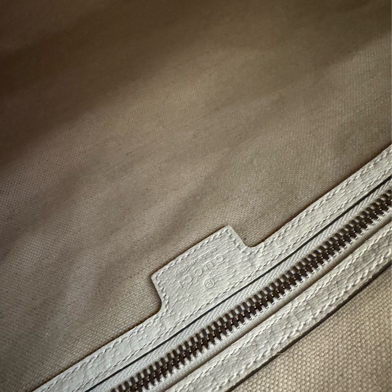 Gucci白pvc/皮革波士頓手提兩用包-27