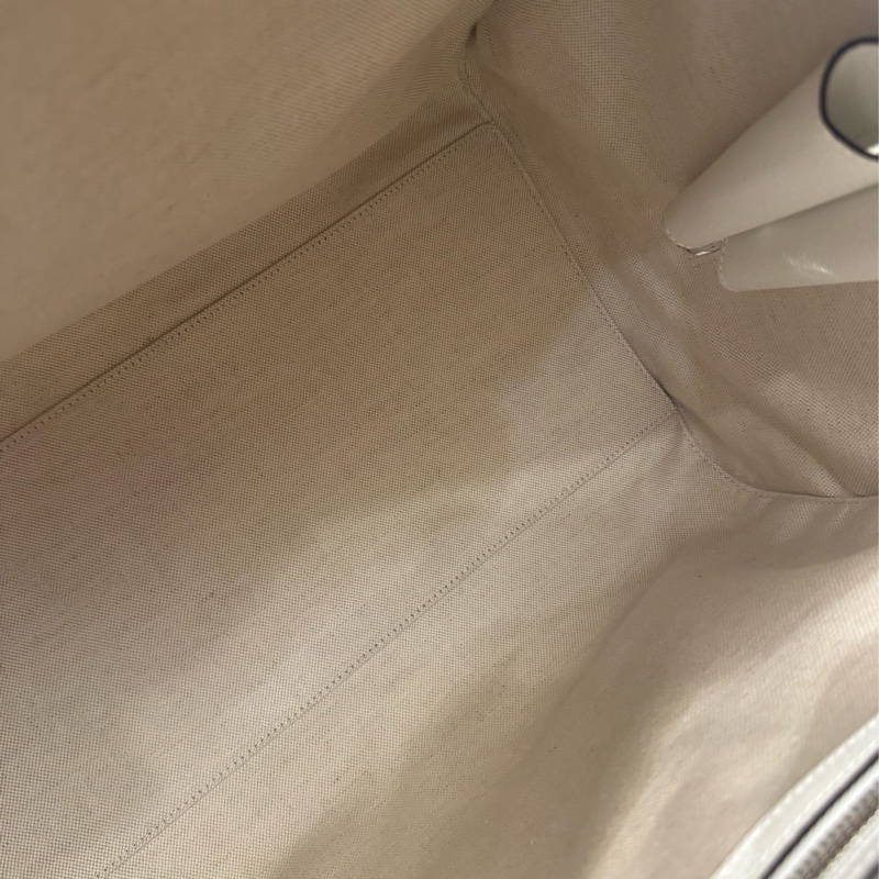 Gucci白pvc/皮革波士頓手提兩用包-35