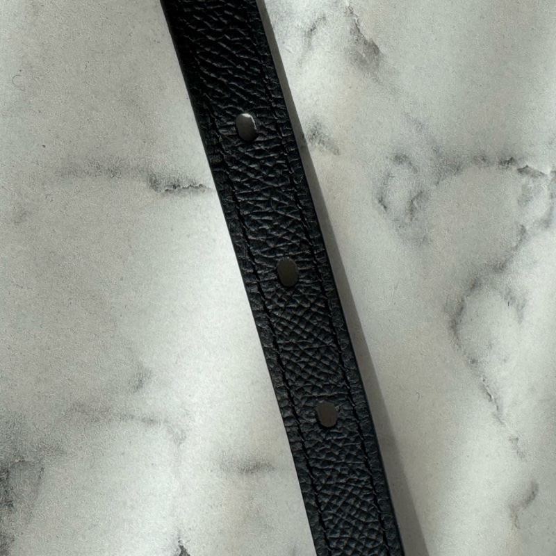Hermes黑金H pop皮帶90cm-8