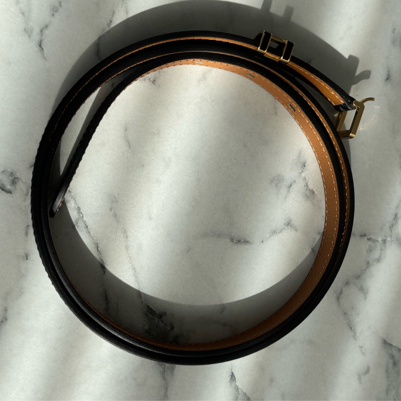 Hermes黑金H pop皮帶90cm-10