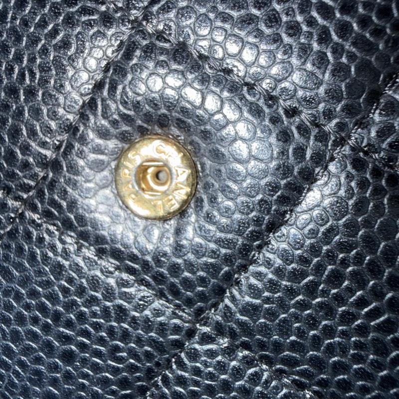 CHANEL WOC TIMELESS/wallet on chain caviar-6