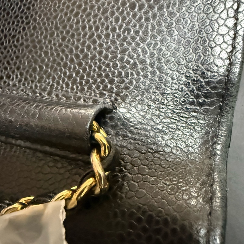CHANEL WOC TIMELESS/wallet on chain caviar-7