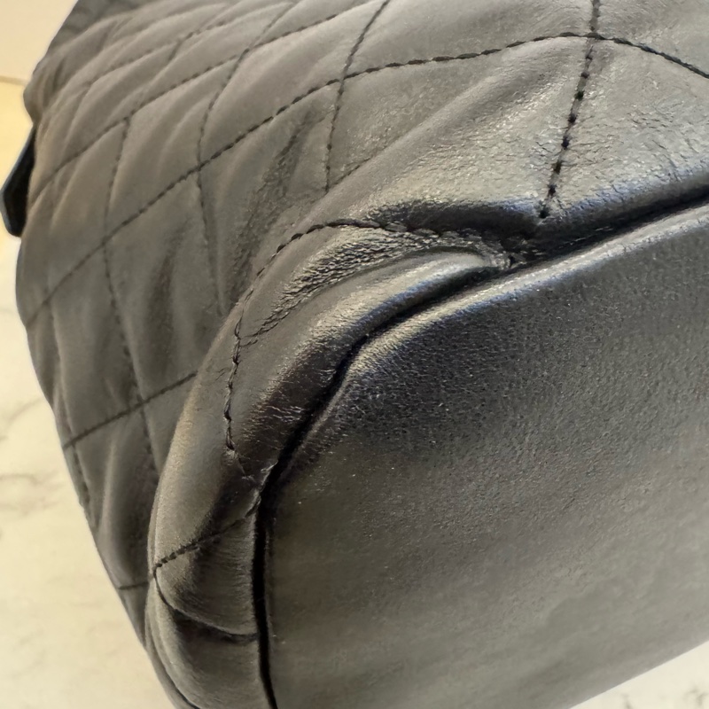 Ysl 黑荔枝黑logo機場包 Rosa同款✨✨-5