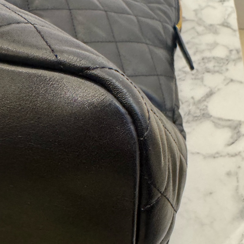 Ysl 黑荔枝黑logo機場包 Rosa同款✨✨-8