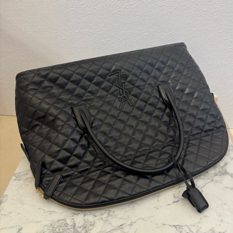 Ysl 黑荔枝黑logo機場包 Rosa同款✨✨-10
