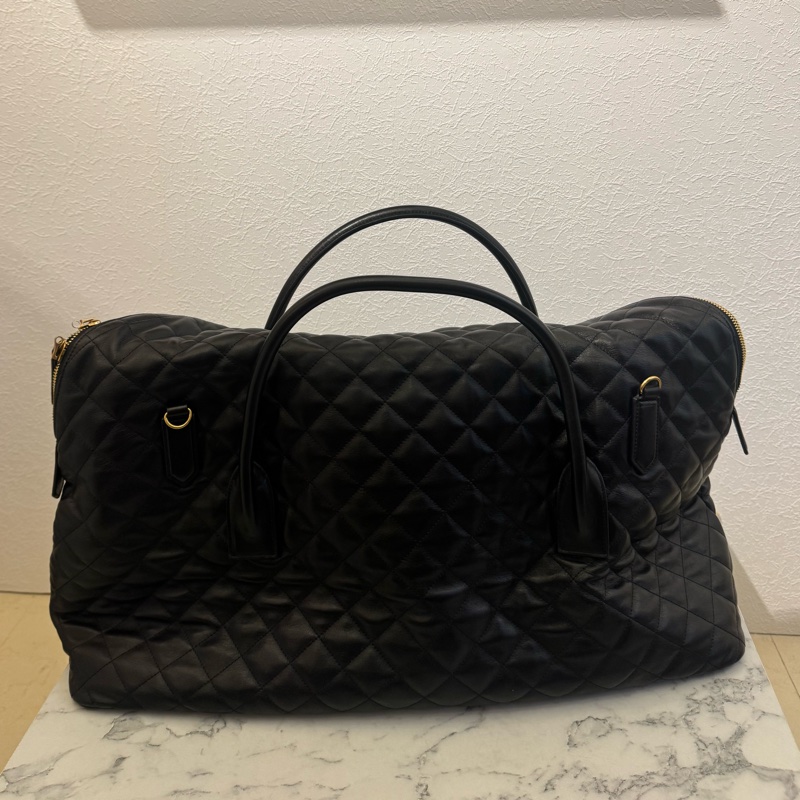 Ysl 黑荔枝黑logo機場包 Rosa同款✨✨-11