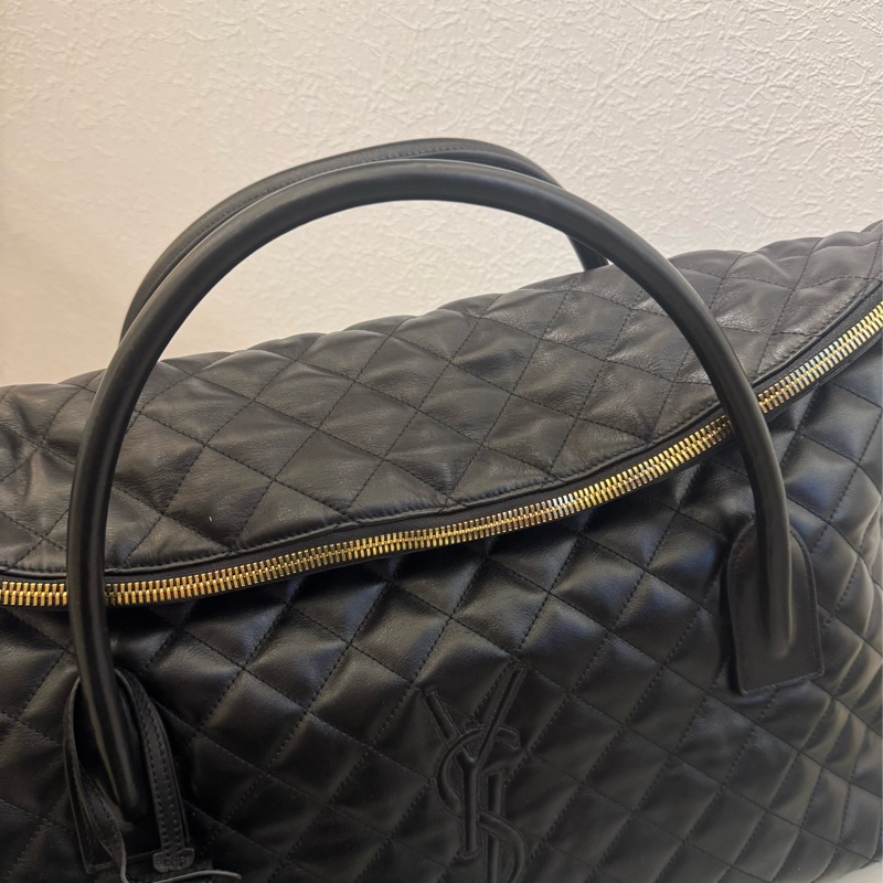 Ysl 黑荔枝黑logo機場包 Rosa同款✨✨-13