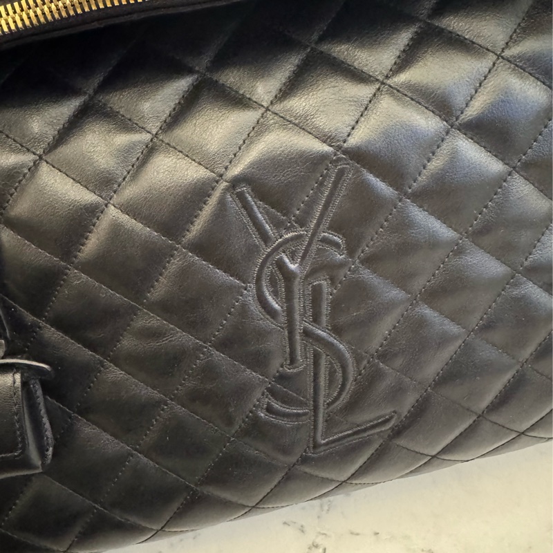 Ysl 黑荔枝黑logo機場包 Rosa同款✨✨-14