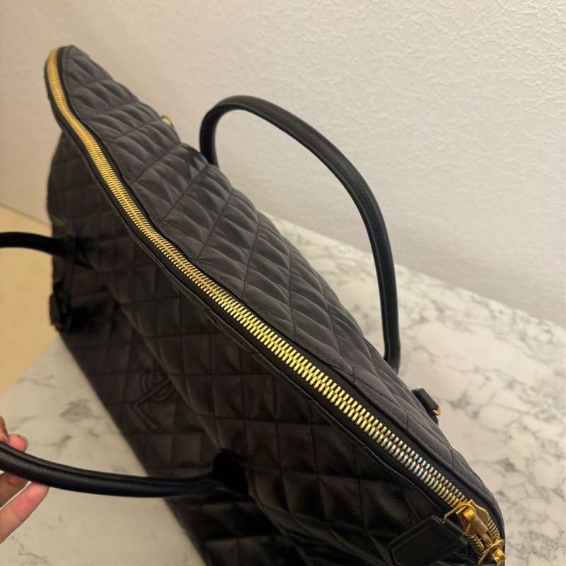 Ysl 黑荔枝黑logo機場包 Rosa同款✨✨-18
