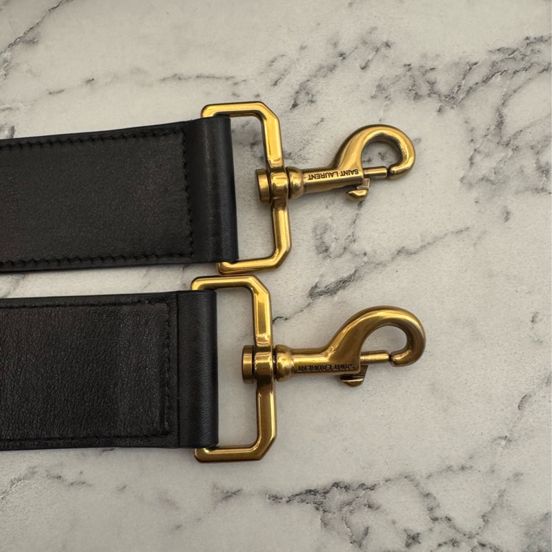 Ysl 黑荔枝黑logo機場包 Rosa同款✨✨-37