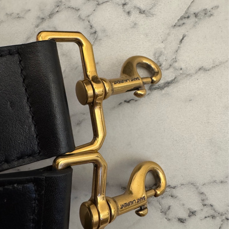 Ysl 黑荔枝黑logo機場包 Rosa同款✨✨-38