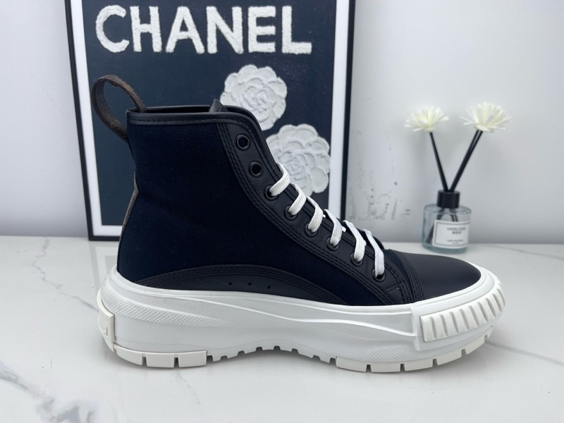 Louis vuitton路易威登 LV Squad 黑白帆布高幫厚底鞋 37.5碼 98新-4