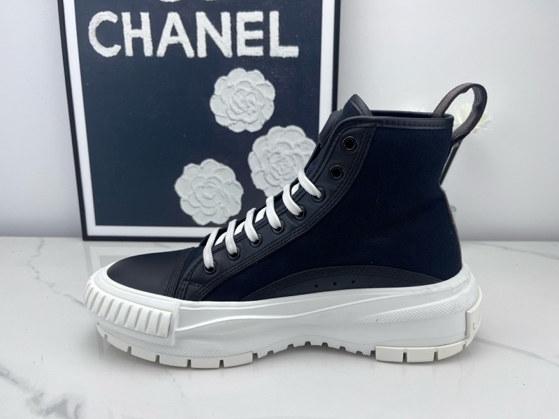 Louis vuitton路易威登 LV Squad 黑白帆布高幫厚底鞋 37.5碼 98新-5