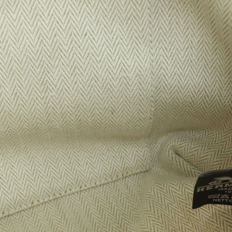 愛馬仕新娘款黑色GM帆布女包-8