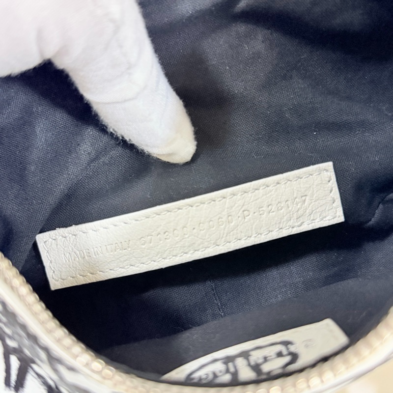 ®️巴黎世家 LeCagole 塗鴉款 腋下包/側背包-20