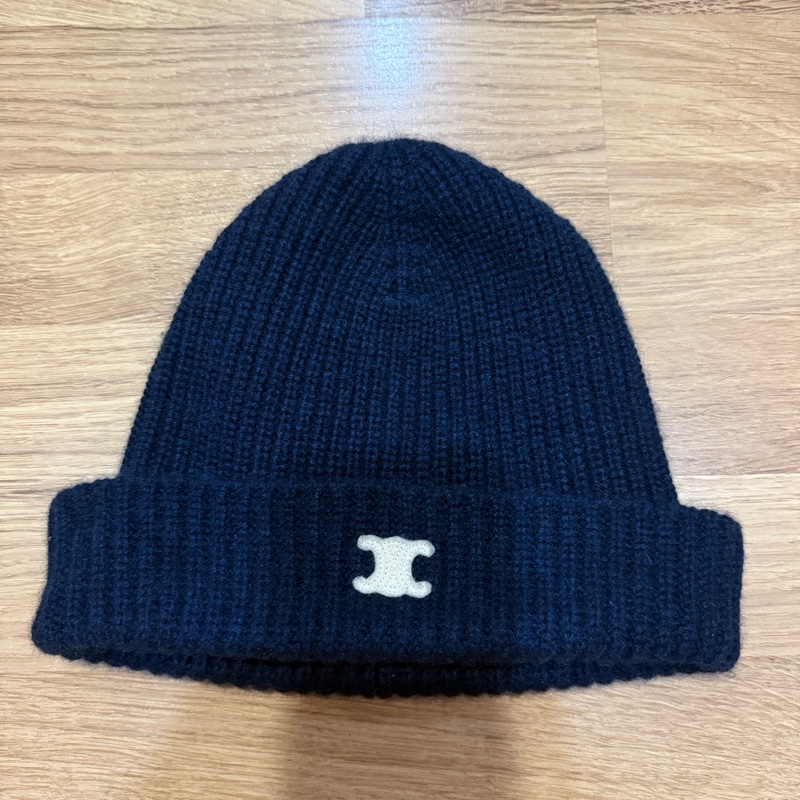 CELINE 凱旋門毛帽 Lisa同款 藏藍色-3