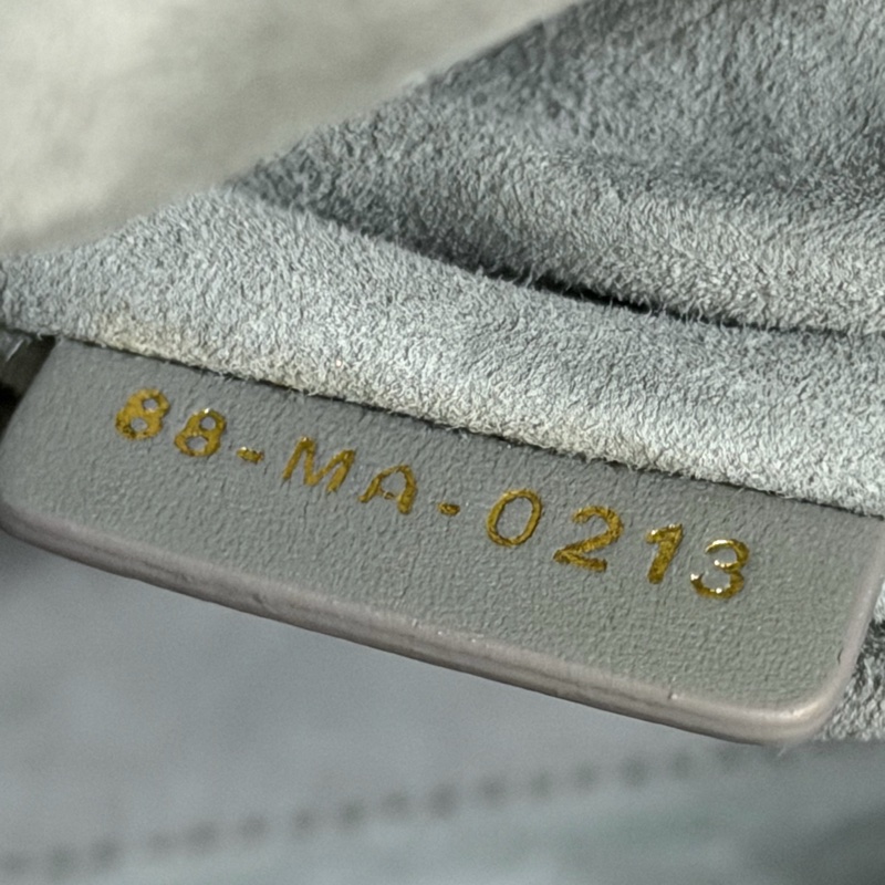 ®️Dior Lady 黛妃包4格款 大象灰色-31