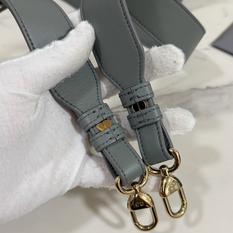 ®️Dior Lady 黛妃包4格款 大象灰色-36