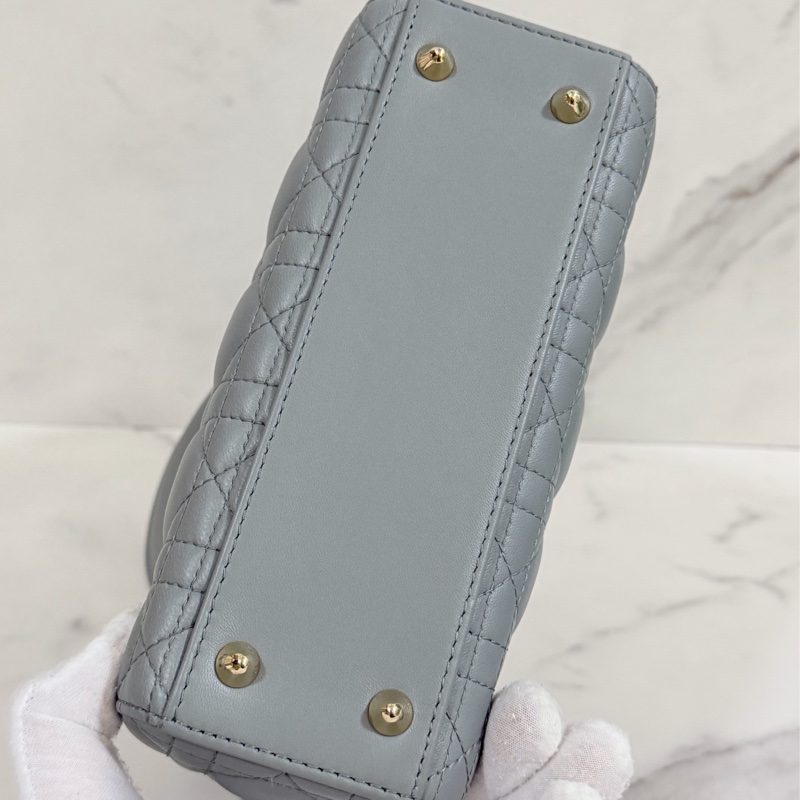 🎆迎新年只要$80,000🔥 Dior Lady 黛妃包4格款 大象灰色-7