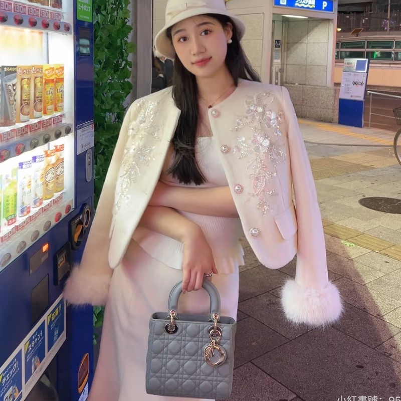 🎆迎新年只要$80,000🔥 Dior Lady 黛妃包4格款 大象灰色-40