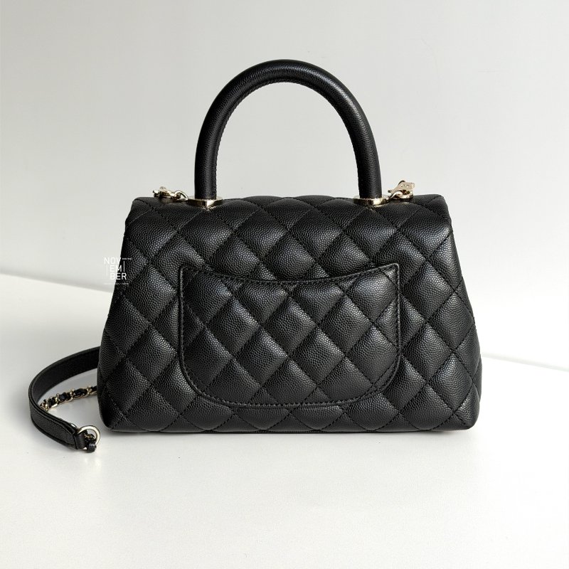 99新🆕Chanel 香奈兒 Coco Handle 小號 黑金-5