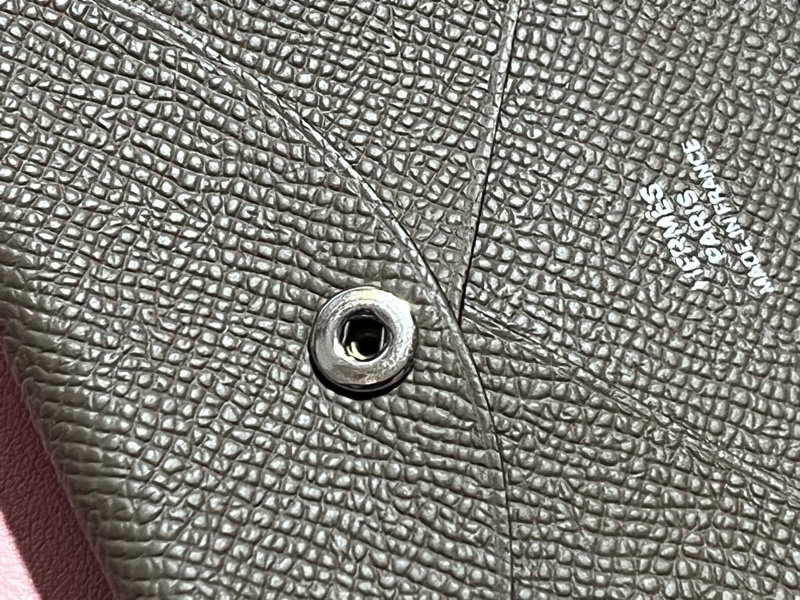 Hermes Calvi Duo 愛馬仕零錢卡包 epsom W刻 大象灰-11