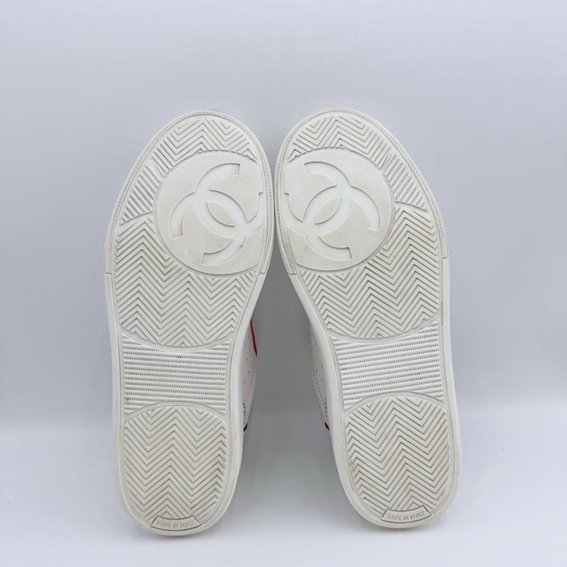 98新/香奈兒/36.5碼/白粉雙C板鞋-4