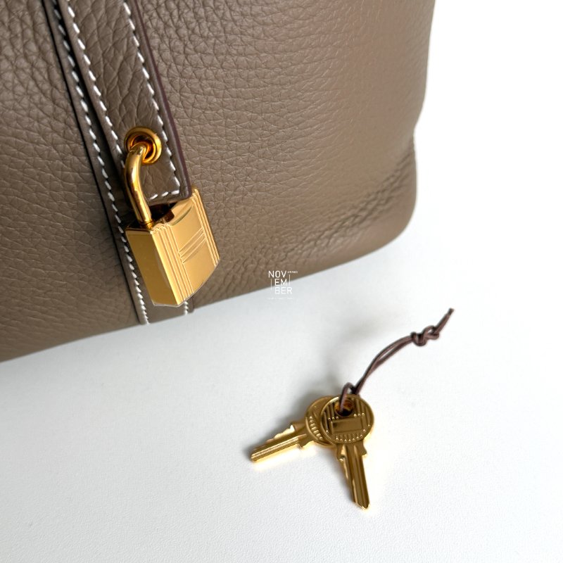99新🆕Hermès 愛馬仕 Picotin 22 大象灰金釦-5
