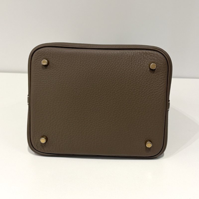 99新🆕Hermès 愛馬仕 Picotin 22 大象灰金釦-16