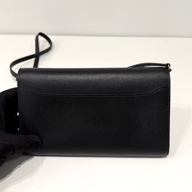 99新🫰🏻Hermès 愛馬仕 Constance To Go 黑色金釦-13