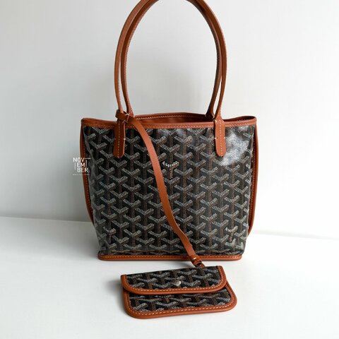 99新🆕Goyard 戈雅 mini tote bag 黑棕