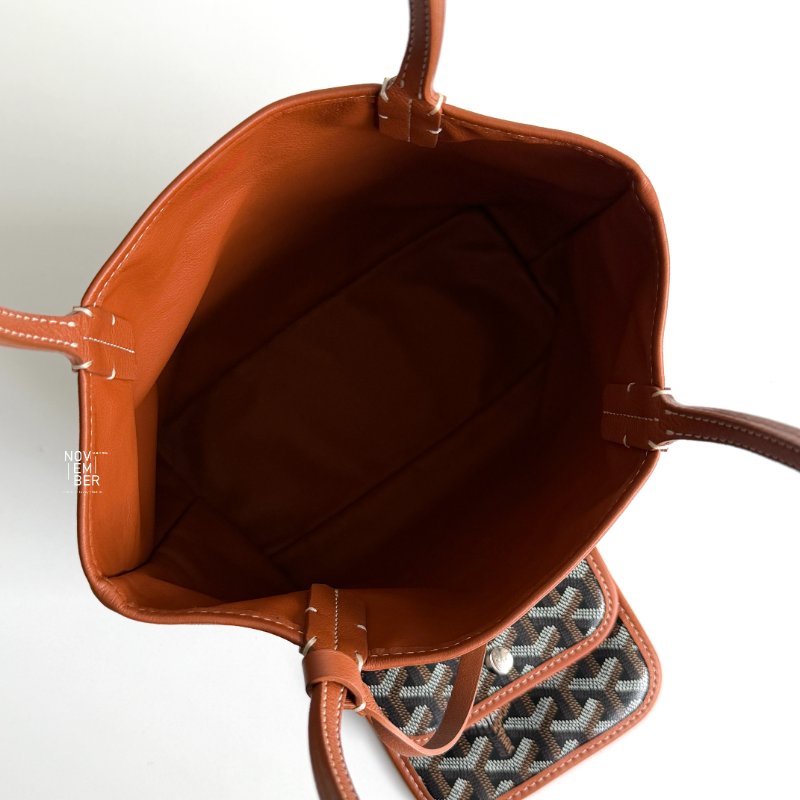 99新🆕Goyard 戈雅 mini tote bag 黑棕-4