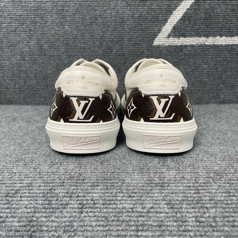 LV路易威登 棕色皮面老花板鞋 42.5碼-2