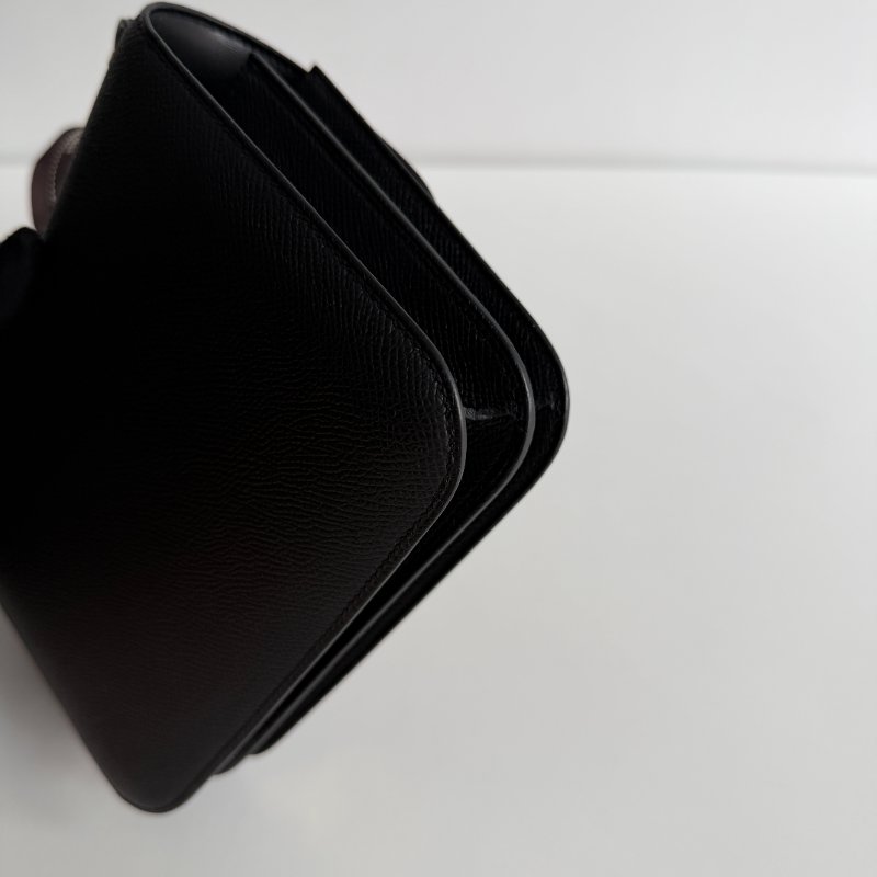 99新🆕Hermès愛馬仕 Mini Constance 黑色銀釦-7