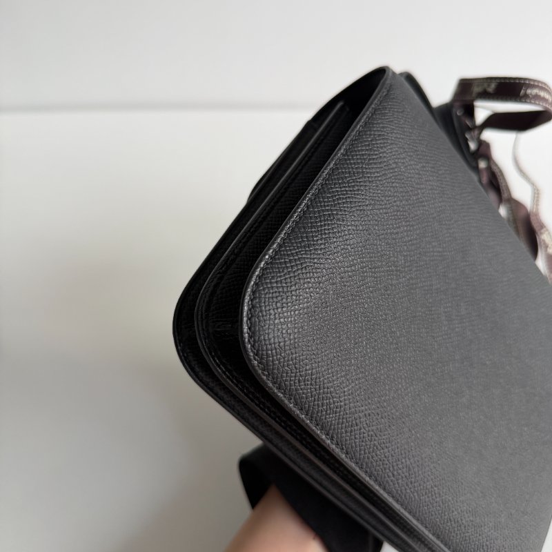 99新🆕Hermès愛馬仕 Mini Constance 黑色銀釦-10