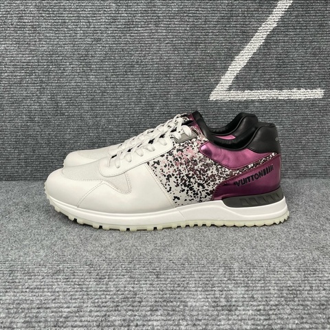 LV 路易威登 白紫色皮面網面運動鞋 41碼
