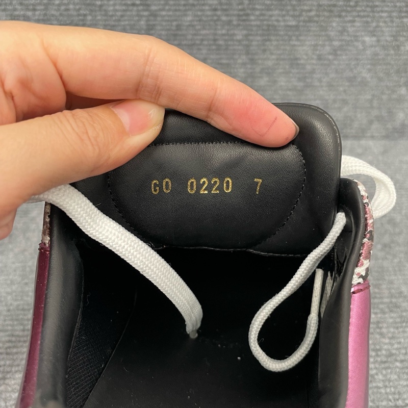 LV 路易威登 白紫色皮面網面運動鞋 41碼-3