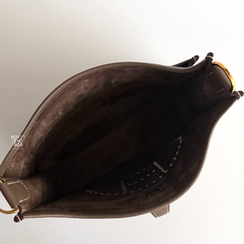 99新🫰🏻Hermès愛馬仕 Evelyne 29 大象灰金釦-3