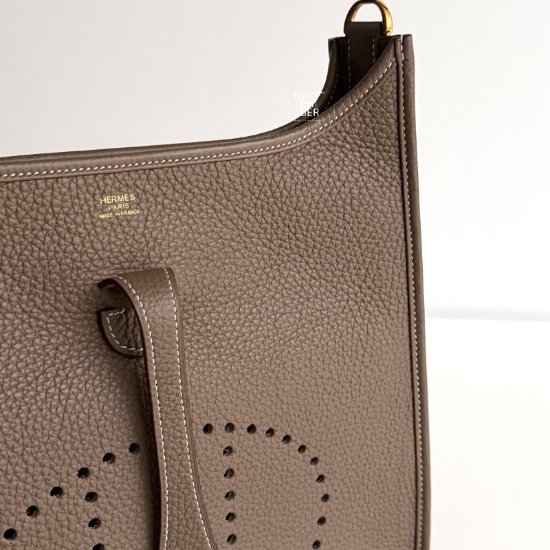 99新🫰🏻Hermès愛馬仕 Evelyne 29 大象灰金釦-4
