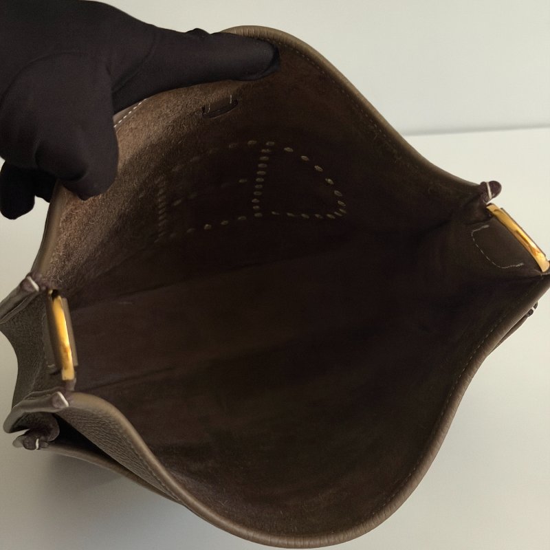 99新🫰🏻Hermès愛馬仕 Evelyne 29 大象灰金釦-16