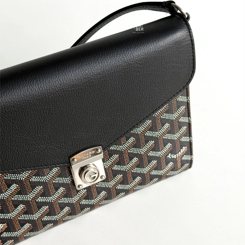 98新🫰🏻Goyred 戈雅 新款信封包 黑色-2