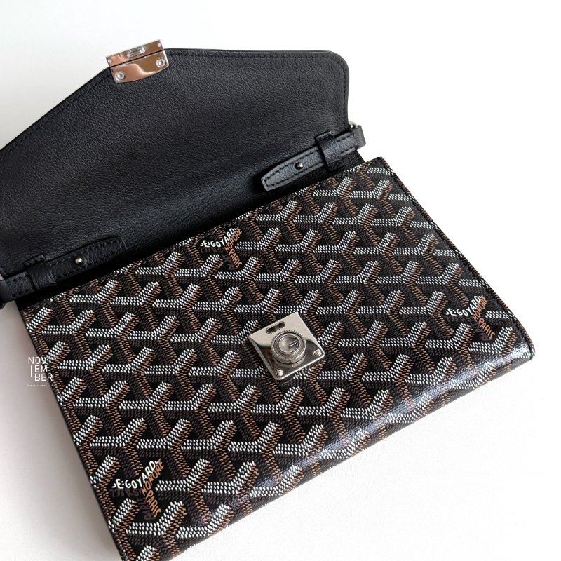 98新🫰🏻Goyred 戈雅 新款信封包 黑色-3