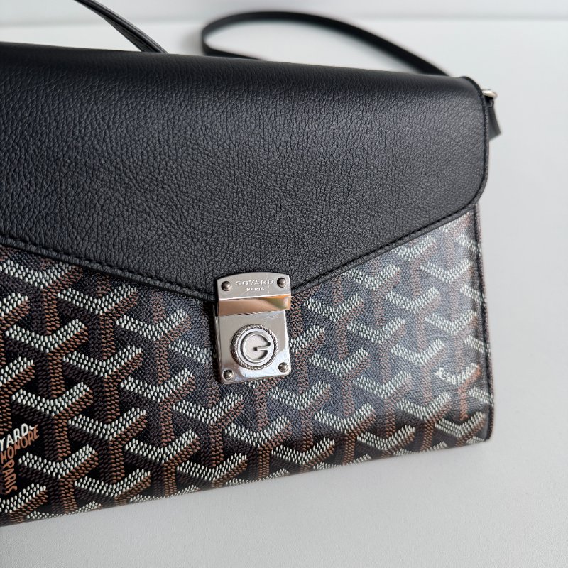 98新🫰🏻Goyred 戈雅 新款信封包 黑色-11