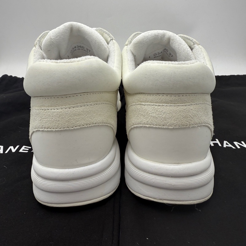 CHANEL香奈兒 系帶 簡約百搭 低幫 運動休閒鞋 白色 37碼-1