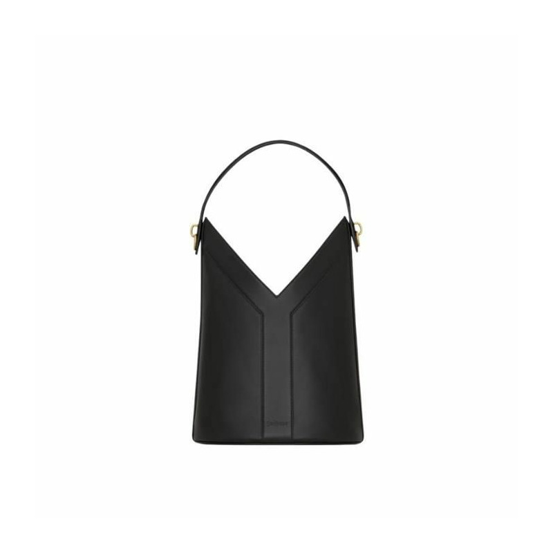 SAINT LAURENT 皮革 Y 型頂部手柄水桶包 840891AAEZC1000-2