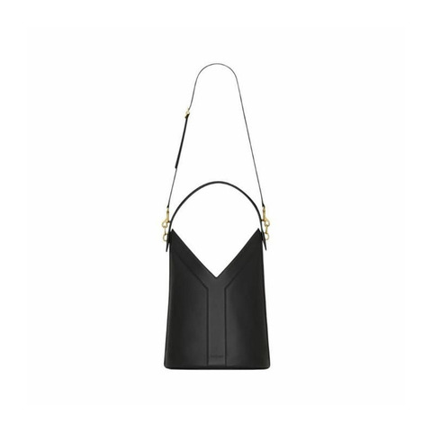SAINT LAURENT 皮革 Y 型頂部手柄水桶包 840891AAEZC1000